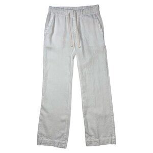 James Perse Standard Linen Pants 1 S Small White